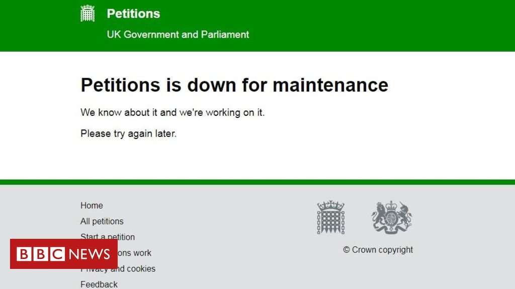 image for 'Cancel Brexit' petition passes 1m signatures on Parliament site
