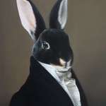 image for Portrait of a rabbit, oil on canvas, 40x50 cm
