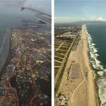 image for I took pictures of the East Coast (Miami) and the West Coast (Los Angeles) on the same day.