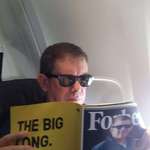 image for My high school gov teacher put himself on a cover of Forbes and read it on a plane while he sat in first class for the first time in his life.