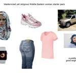 image for Westernized yet religious Middle Eastern woman starter pack
