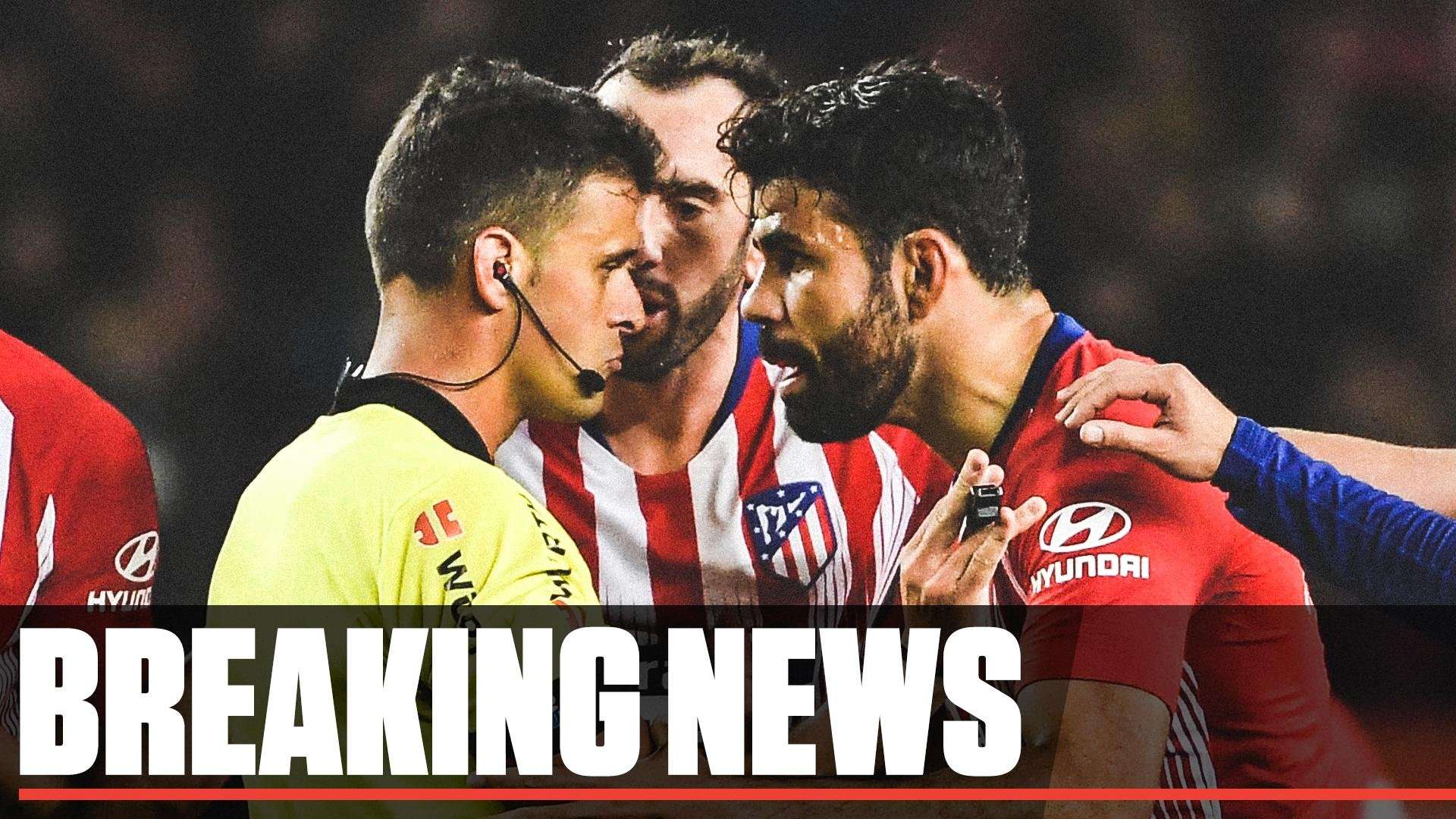 image for ESPN FC auf Twitter: "Diego Costa has been banned for eight games after making crude remarks about the referee’s mother during Atletico’s 2-0 loss to Barcelona. He will not play again this season.… ht