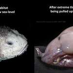 image for Blobfish with and without water pressure