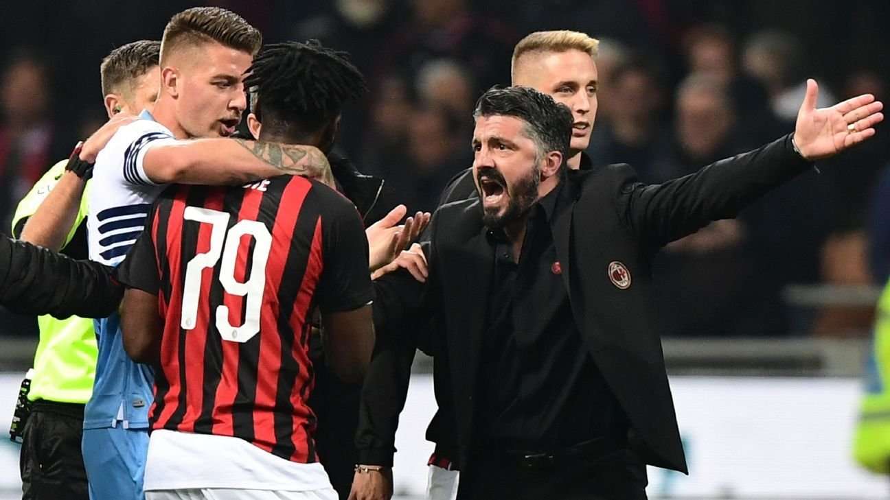 image for Gattuso on the fight after the match: When I was a player, this sort of thing fired me up, but now I see it with different eyes and am too old for that. Plus if I launch a slap, I'm very likely to get one back and they've all been to the gym more than me.