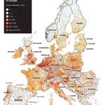 image for Population density in Europe (inhabitants/km^2)