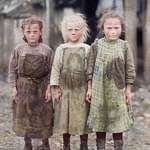 image for Young oyster shuckers, Josie, six years old, Bertha, six years old, Sophie, ten years old, Port Royal, South Carolina, 1912. Work began at 4 AM. Be thankful for child labor laws.