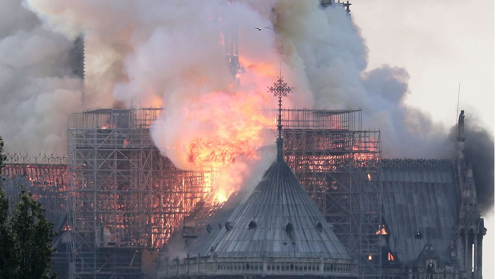 image for Notre-Dame cathedral engulfed by fire