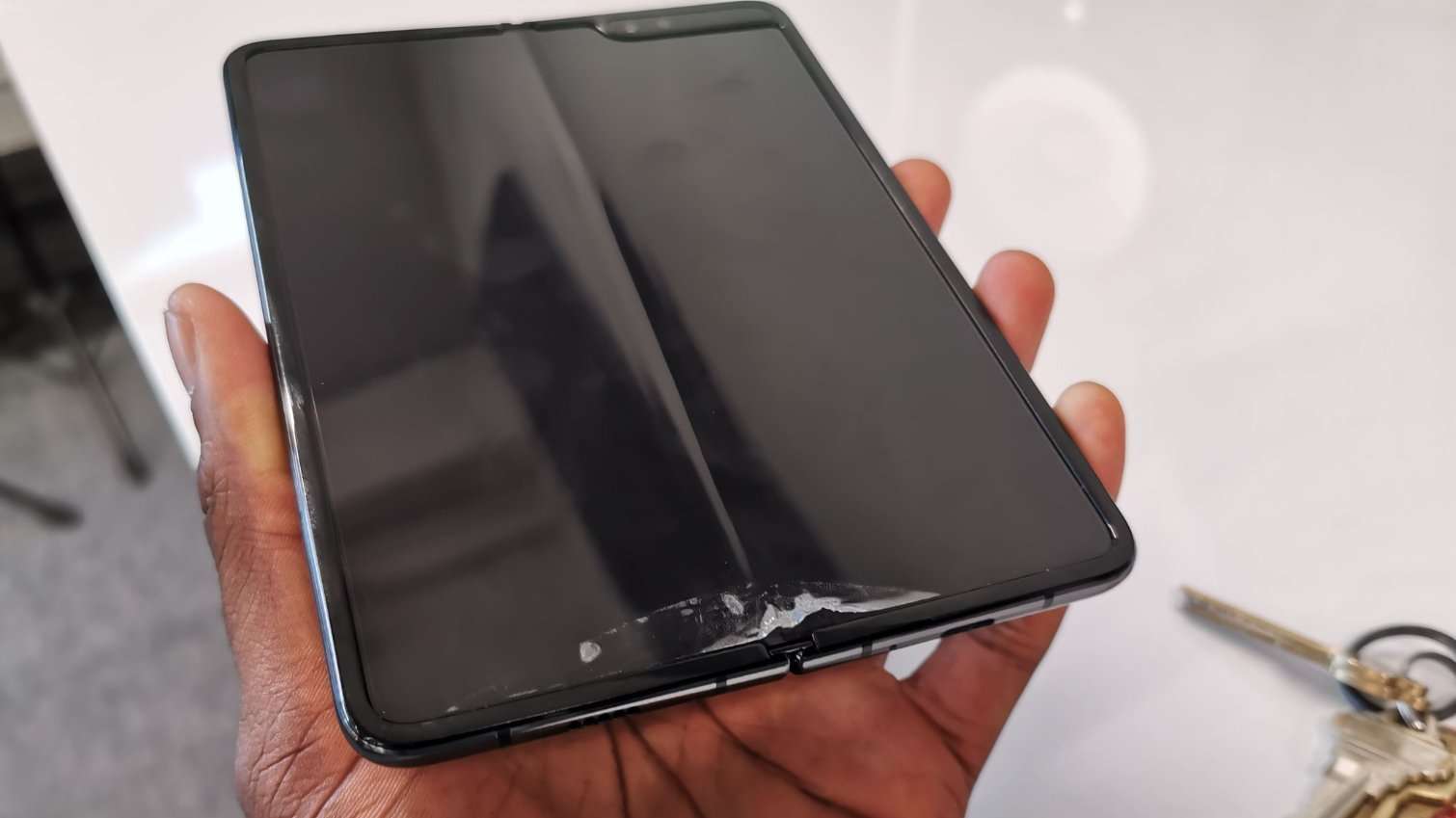 image for The $2,000 Galaxy Fold’s Screen Is Already Breaking; Samsung Responds