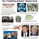 image for The "Celebrity Activist" Starter Pack