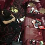 image for I work in a movie theater that is having End Game Shows ever 15-30 mins. This is the mess we found in one theater. Please be nice to staff and clean up after yourself