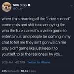 image for Dizzy preaching truth about ApexLegends
