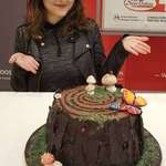image for I made a tree stump cake for a local bake-off and won!