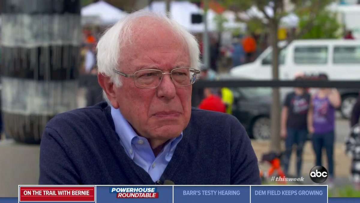 image for ABC News Politics auf Twitter: "Bernie Sanders on Joe Biden saying he's most progressive: "Joe voted for the war in Iraq. I led the effort against it… Joe voted for the deregulation of Wall Street, I 