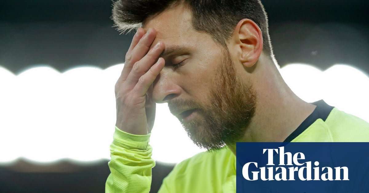 image for Lionel Messi broke down in tears in Barcelona’s Anfield dressing room