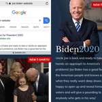image for A parody website is outranking Joe Biden's official campaign page