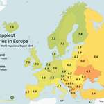 image for The Happiest Countries in Europe 2019