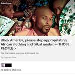 image for Black Americans can't wear African clothing