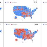 image for CNN vs. Fox News 2008-2018 [Google search trends]