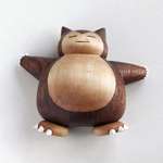 image for I carved a wooden Snorlax!