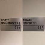image for My work has a special coat closet for smokers