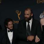 image for Husband and wife take their 2 boys to the Emmys.