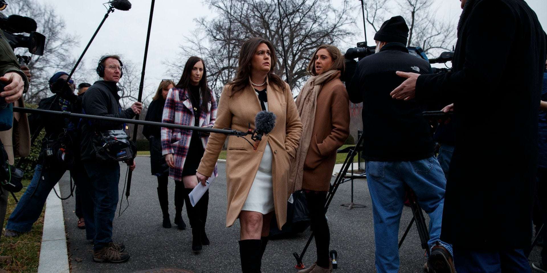 image for Sarah Huckabee Sanders hasn’t held a press briefing in 72 days, but since then she’s appeared on Fox 12 times
