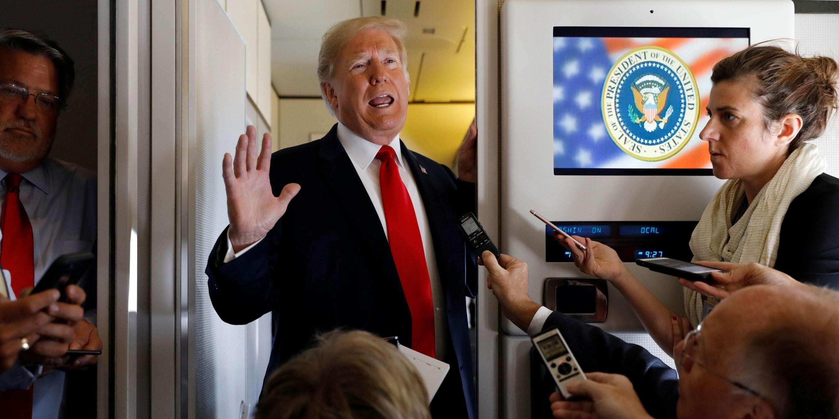 image for 'He will not go to sleep': White House staffers reportedly dread foreign trips with Trump aboard Air Force One, where he holds meetings at odd hours and constantly watches Fox News