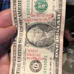 image for This dollar bill I got at the bar yesterday.