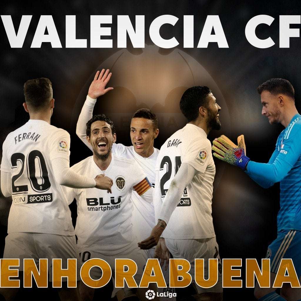 image for LaLiga auf Twitter: ""Soñar que no tenemos techo..." 🧡 🦇 ¡ C A M P E O N E S ! 🦇 ¡El @valenciacf celebra su CENTENARIO con un TÍTULO! 🏆💯 🙌 ¡ENHORABUENA! 🙌… https: