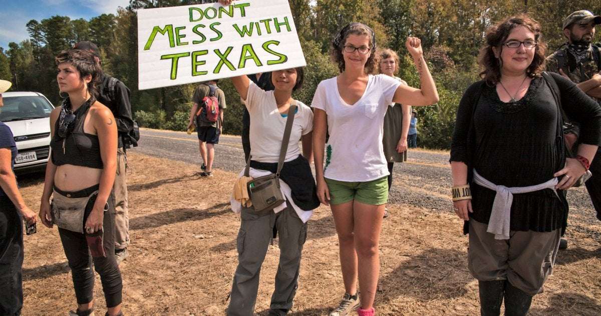 image for You Could Get Prison Time for Protesting a Pipeline in Texas—Even If It’s on Your Land