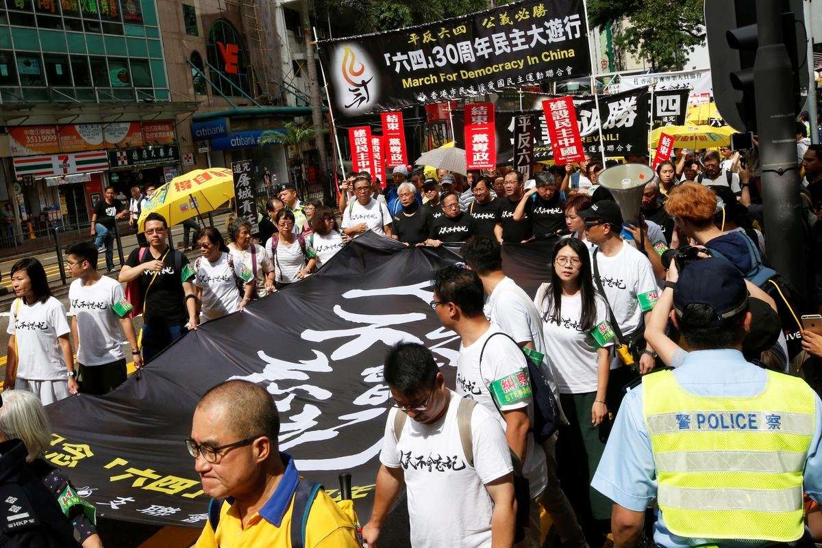 image for Hong Kong protestors demand China be held to account for 1989 Tiananmen crackdown