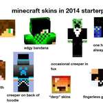 image for Minecraft skins in 2014 starterpack