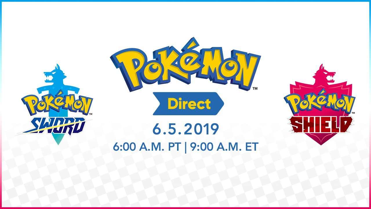 image for Nintendo of America auf Twitter: "Tune in on June 5 at 6 a.m. PT for roughly 15 minutes of new information on #PokemonSwordShield for #NintendoSwitch in a livestreamed Pokémon Direct presentation. htt