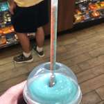 image for My slurpee flavors perfectly distributed in the straw.