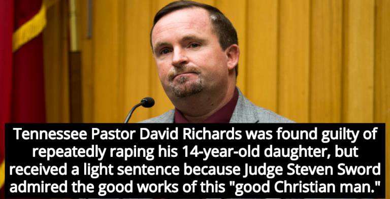 image for Tennessee Pastor Who Repeatedly Raped Daughter, 14, Gets Light Sentence Because Jesus