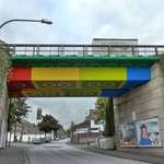image for This bridge in Germany was painted to look like Legos