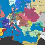 image for Map of Europe, 1500