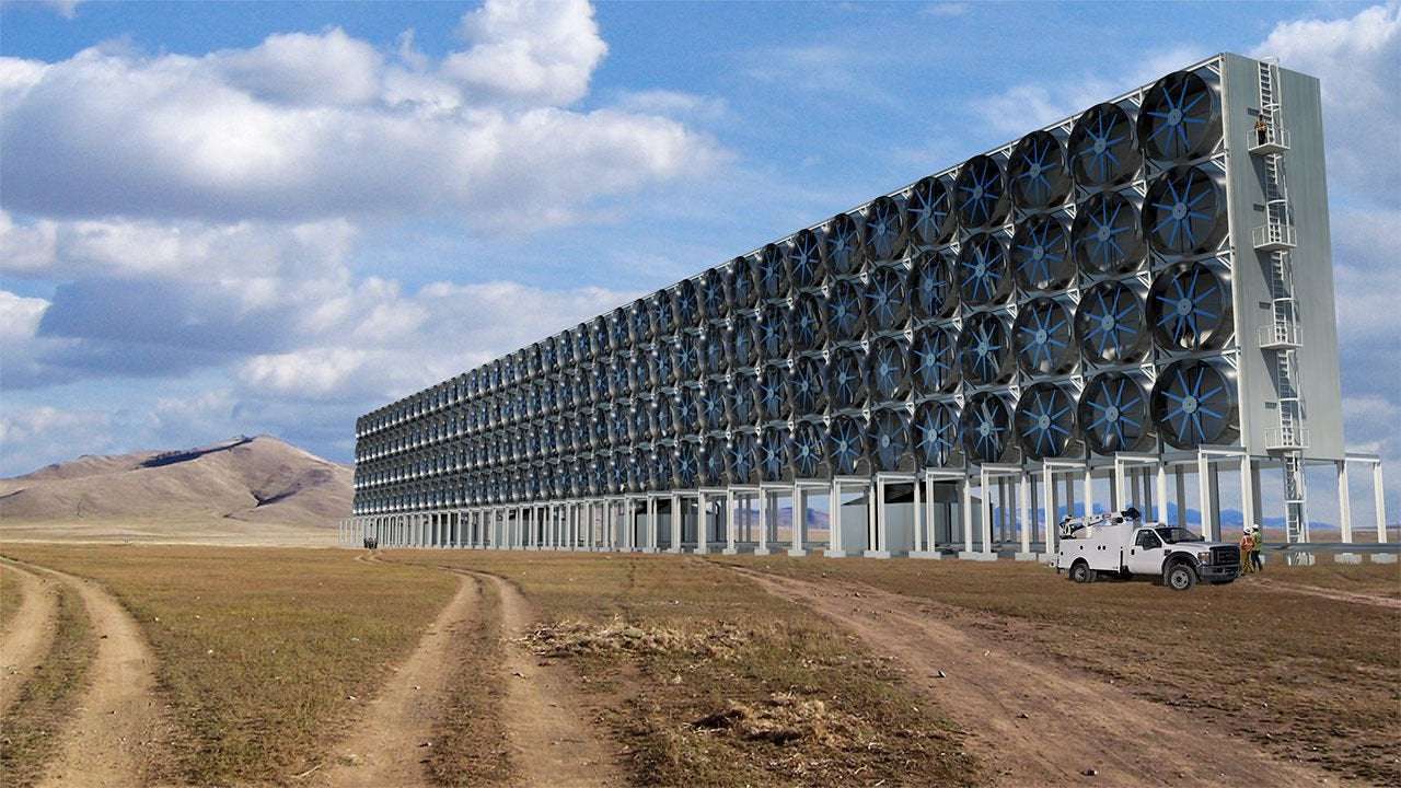 image for Cost plunges for capturing carbon dioxide from the air