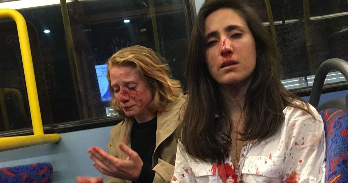 image for Ryanair stewardess and girlfriend 'beaten on bus by thugs who told them to kiss'