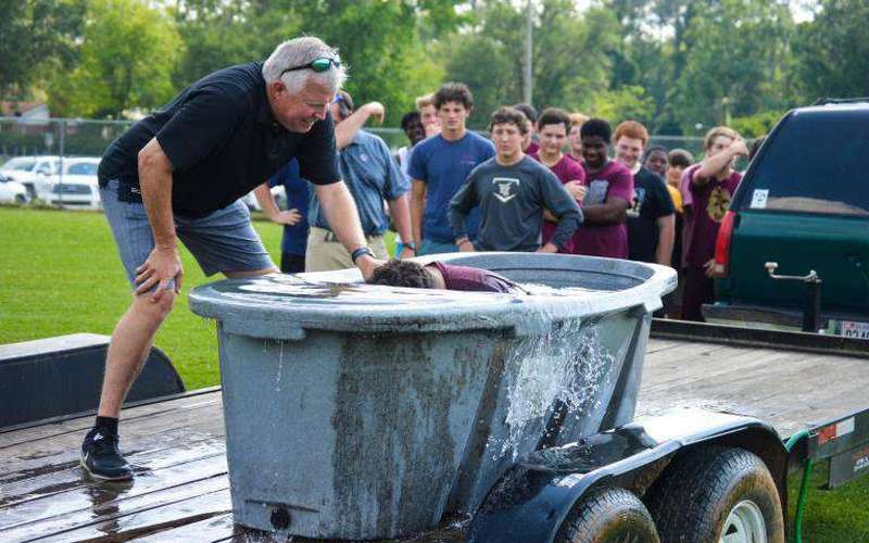 image for An Alabama High School Football Coach Helped Baptize Members of His Team
