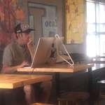 image for Guy at coffee shop shows off his solution to the $999 Apple stand.