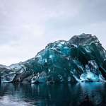 image for An iceberg flipped over, and its underside is breathtaking.
