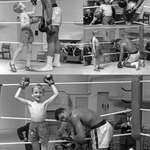 image for 4 June 1963, London - 6y.o. Patrick Power was taking boxing lessons to learn how to defend himself against bullies when Muhammad Ali showed up at the same gym to train for his upcoming fight with Henry Cooper. Ali gave the boy some boxing tips and, as pictured, let Patrick “win” a fight against him.