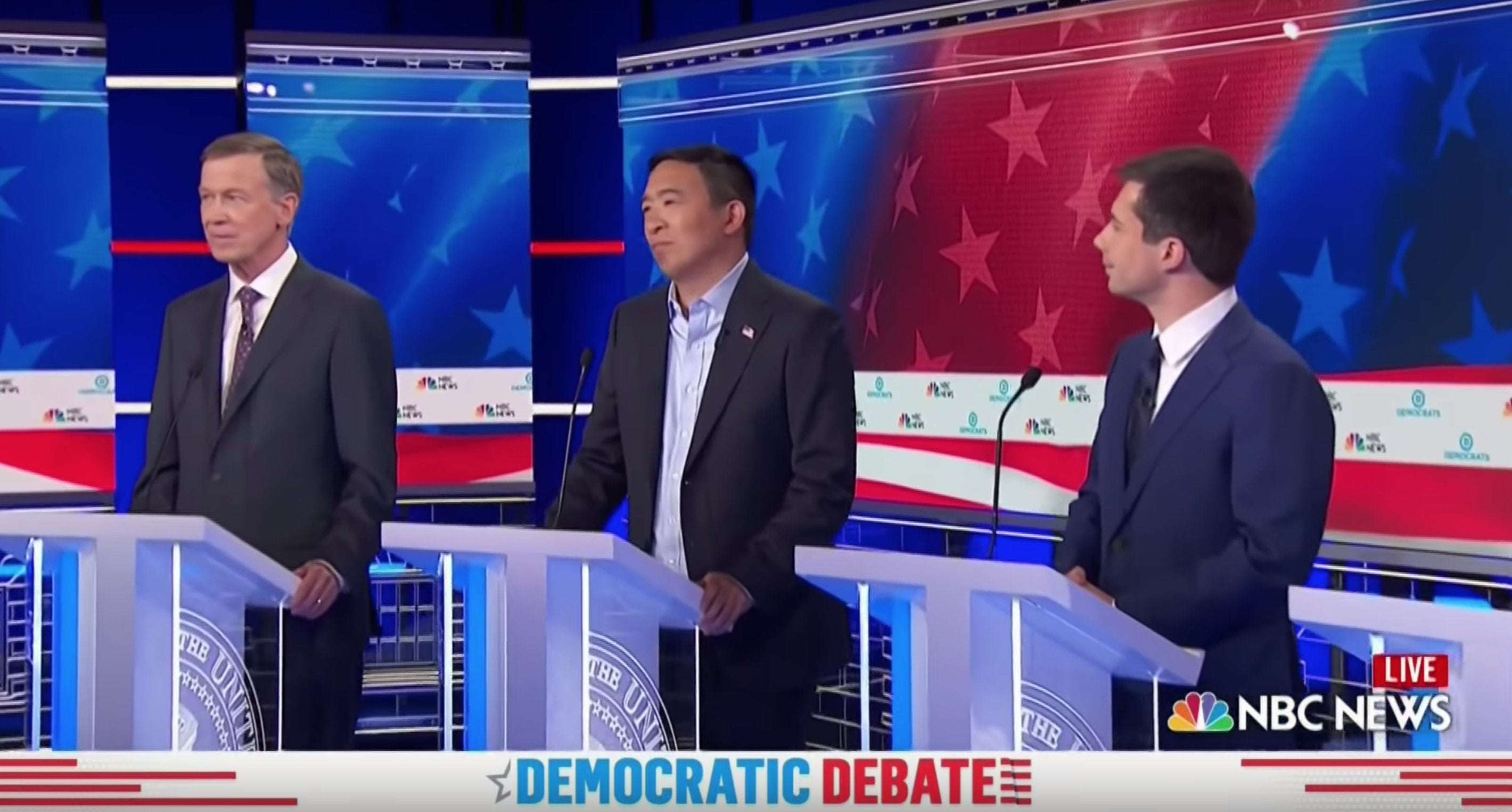 image for Andrew Yang says he had mic issues during debate