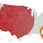 image for Red and Orange Areas have Equal Populations