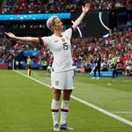 image for US defeats France 2-1, behind two goals from Megan Rapinoe, to advance to World Cup semifinals.