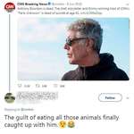 image for This vegan on Anthony Bourdain's death