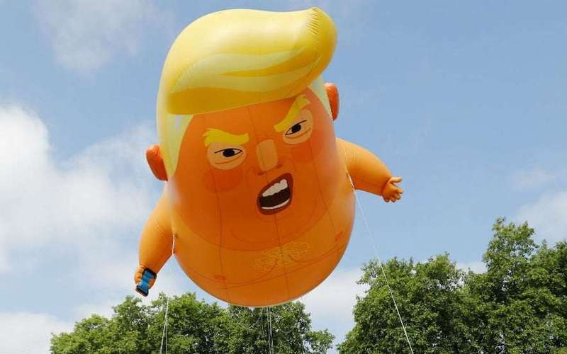 image for Activists get permit to fly 'Baby Trump' blimp over July 4 'Salute to Trump' celebration