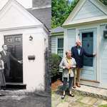 image for My parents & their first house in 1963 and today.