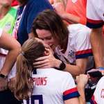 image for Billie Jean King was the first female athlete to admit to being gay, but only after being outed in a 1981 lawsuit. It hurt her image. Yesterday, after winning the world cup, Kelley O’Hara—who wasn’t previously out—ran to the sideline & kissed her girlfriend. How far we’ve come.